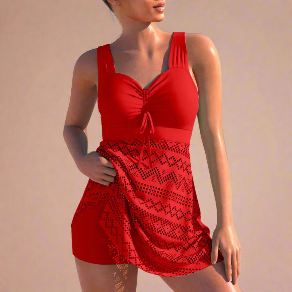 Julia | Elegante camicetta con arricciature e motivo delicato 1