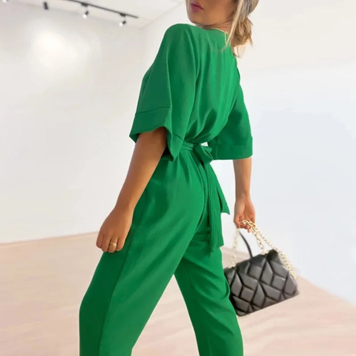 Tuta Donna Sartoriale Sottile Scollo a V