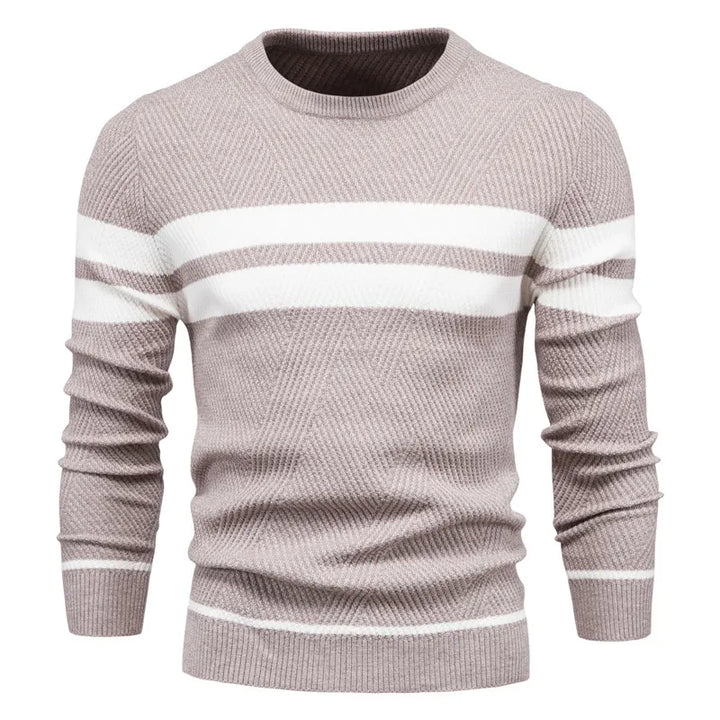 Maglione Uomo Lavorato a Maglia Vestibilità Classica
