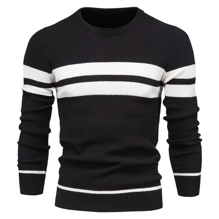 Maglione Uomo Lavorato a Maglia Vestibilità Classica