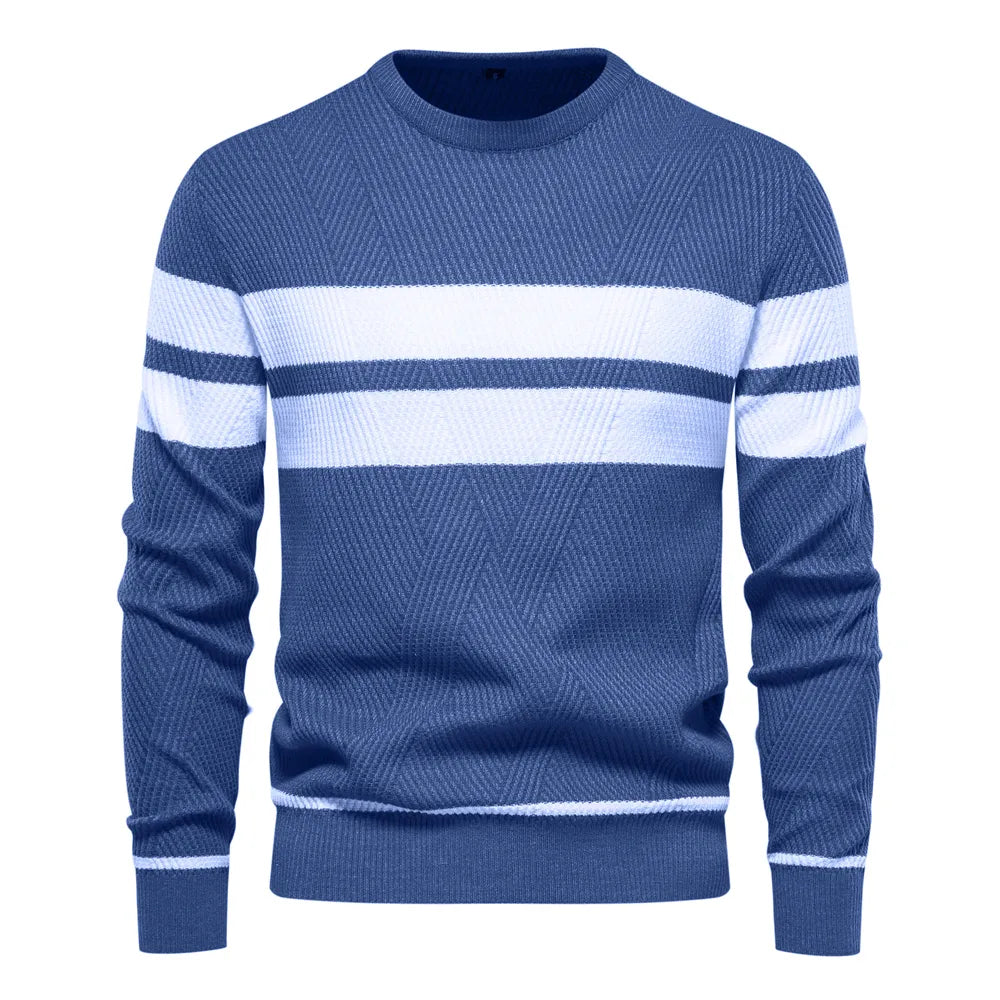 Maglione Uomo Lavorato a Maglia Vestibilità Classica