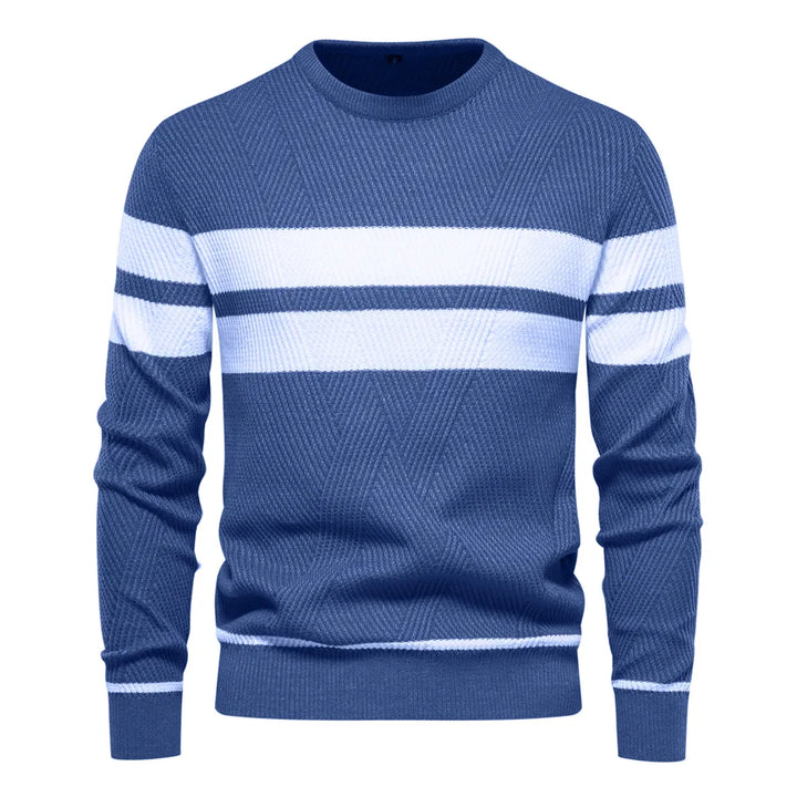 Maglione Uomo Lavorato a Maglia Vestibilità Classica