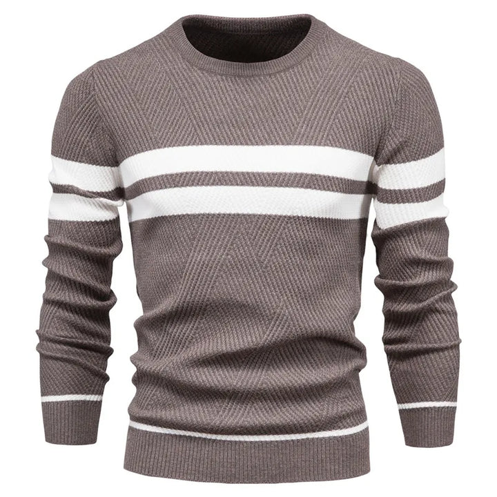Maglione Uomo Lavorato a Maglia Vestibilità Classica