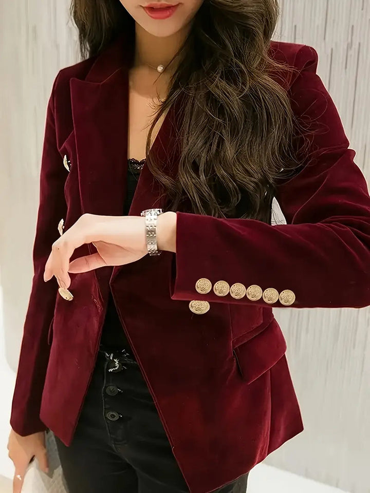 Blazer Donna in Velluto Elegante e Caldo - Vesarelli