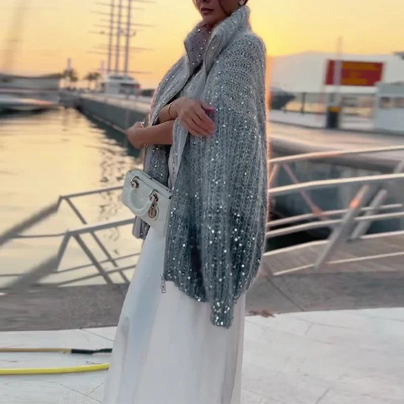 Maglione Cardigan Donna in Cashmere Vestibilità Oversize - Vesarelli