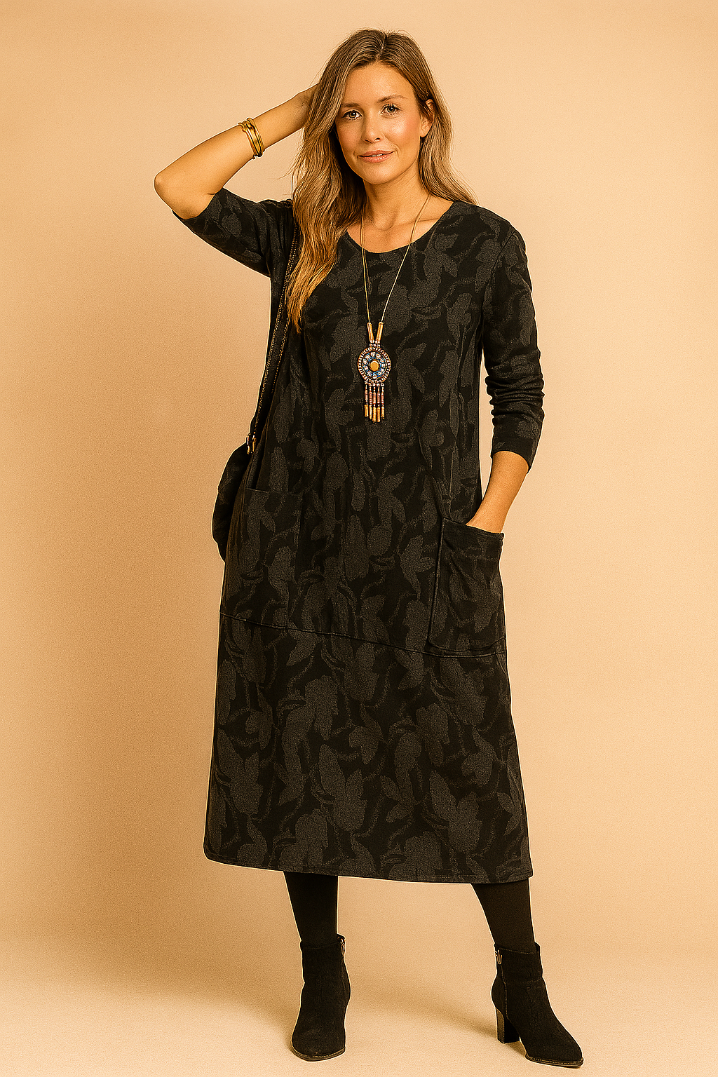LEAH | Elegante abito invernale con tasche 2