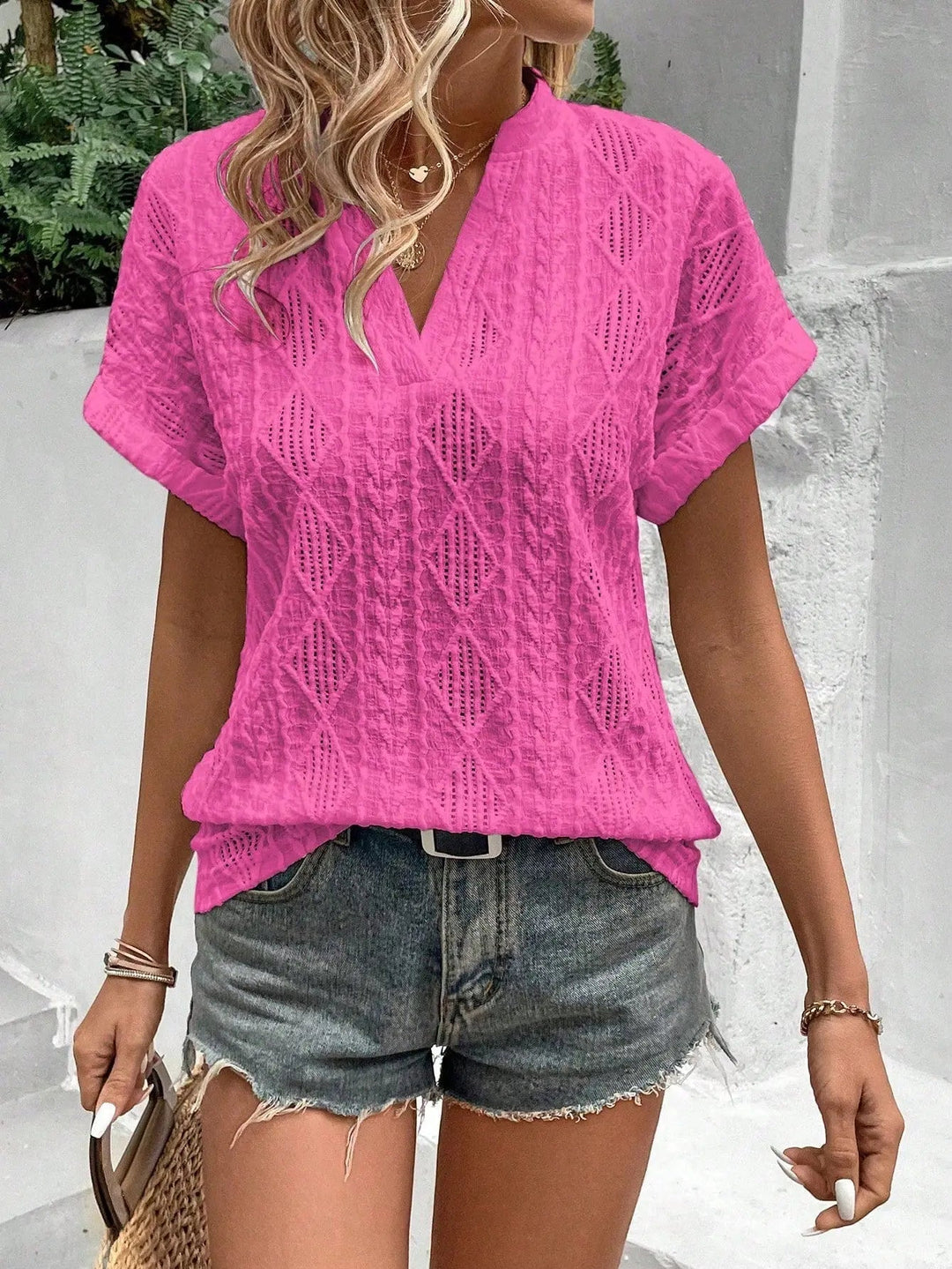 Estivo Donna Maniche Corte Stile Chic - Vesarelli