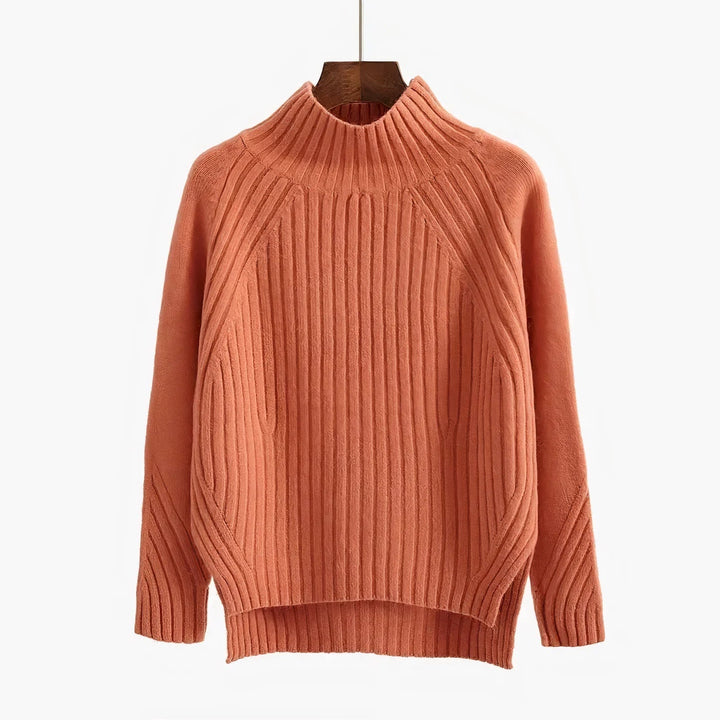 Maglione Donna Dolcevita Lana Morbido Caldo