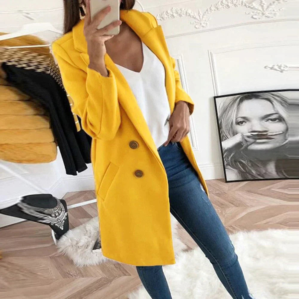 Cappotto Donna Elegante Autunnale Vestibilità Classica - Vesarelli