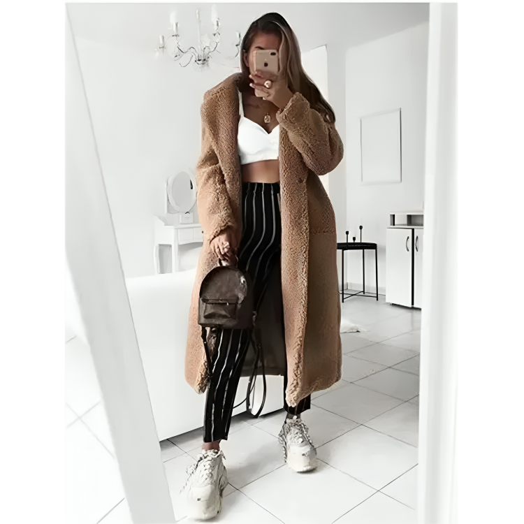 Cappotto Lungo Donna Invernale Caldo Classico - Vesarelli