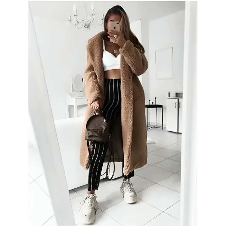 Cappotto Lungo Donna Invernale Caldo Classico - Vesarelli