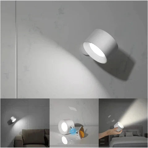 Lampada da Parete Wireless Dimmerabile con Design Rotante a 360° – Illuminazione Flessibile e Ricaricabile 8