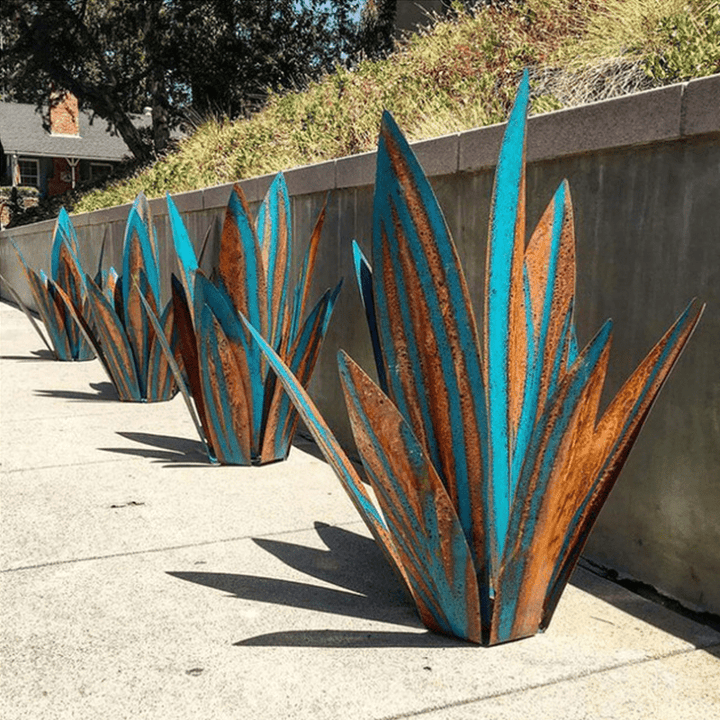 Ornamento Giardino Agave Fatto a Mano Impermeabile Esterni - Vesarelli