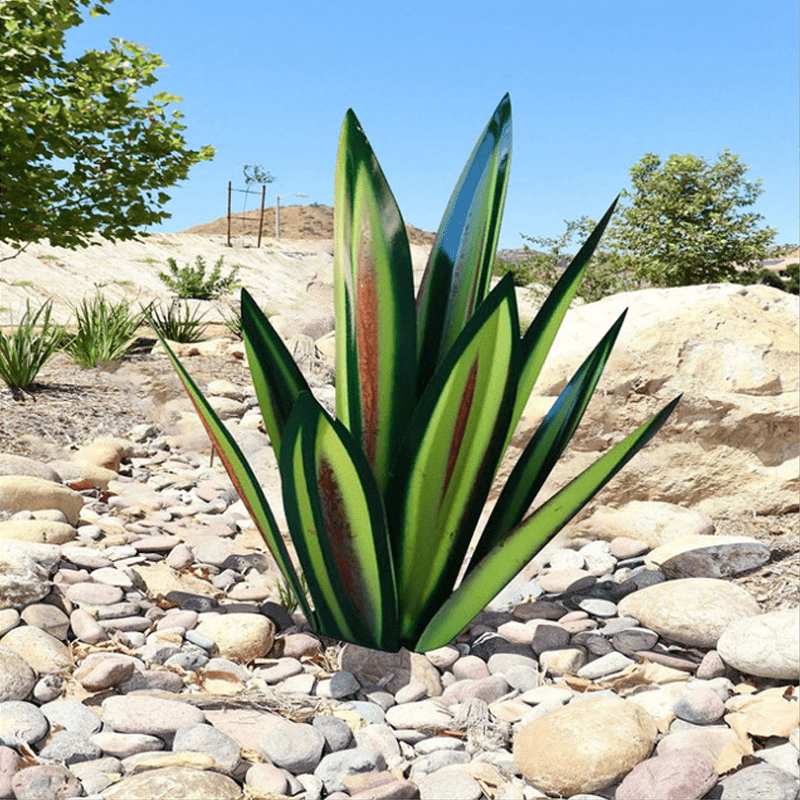 Lampada da giardino agave solare impermeabile a mano - eleganti luci solari esterne per illuminazione del giardino 3