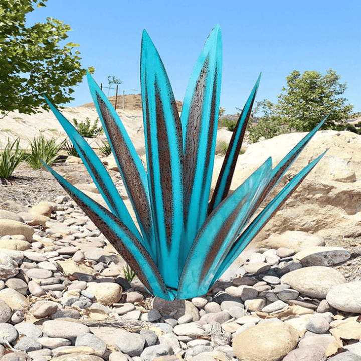 Lampada da giardino agave solare impermeabile a mano - eleganti luci solari esterne per illuminazione del giardino 4