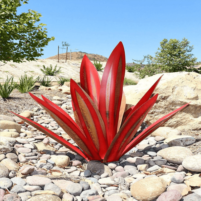 Lampada da giardino agave solare impermeabile a mano - eleganti luci solari esterne per illuminazione del giardino 5