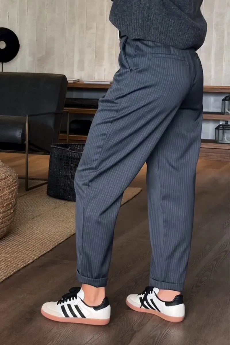 Lara | Eleganti e Comodi Pantaloni Donna con Vita Alta e Taglio Dritto 5