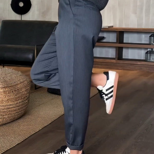 Lara | Eleganti e Comodi Pantaloni Donna con Vita Alta e Taglio Dritto 6