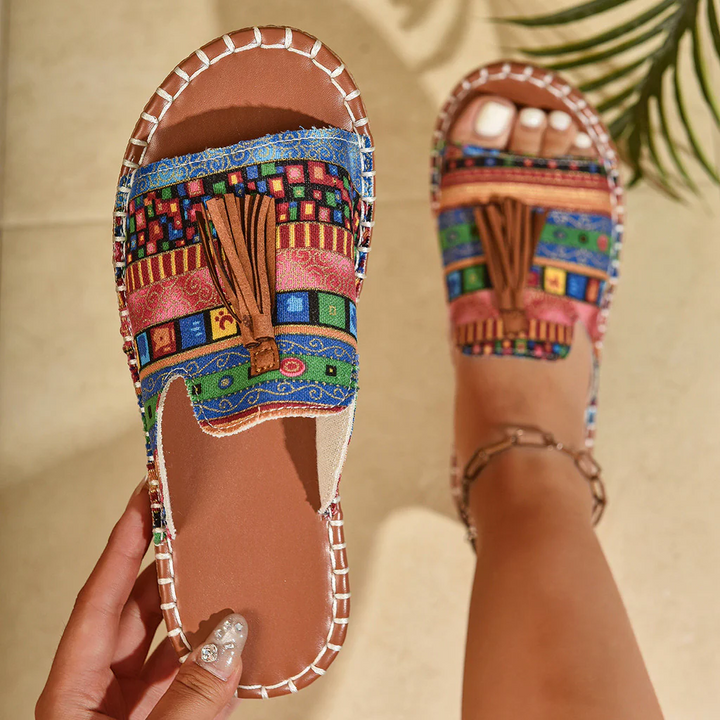 Sandali Donna Estivi Leggeri Stile Boho Chic - Vesarelli