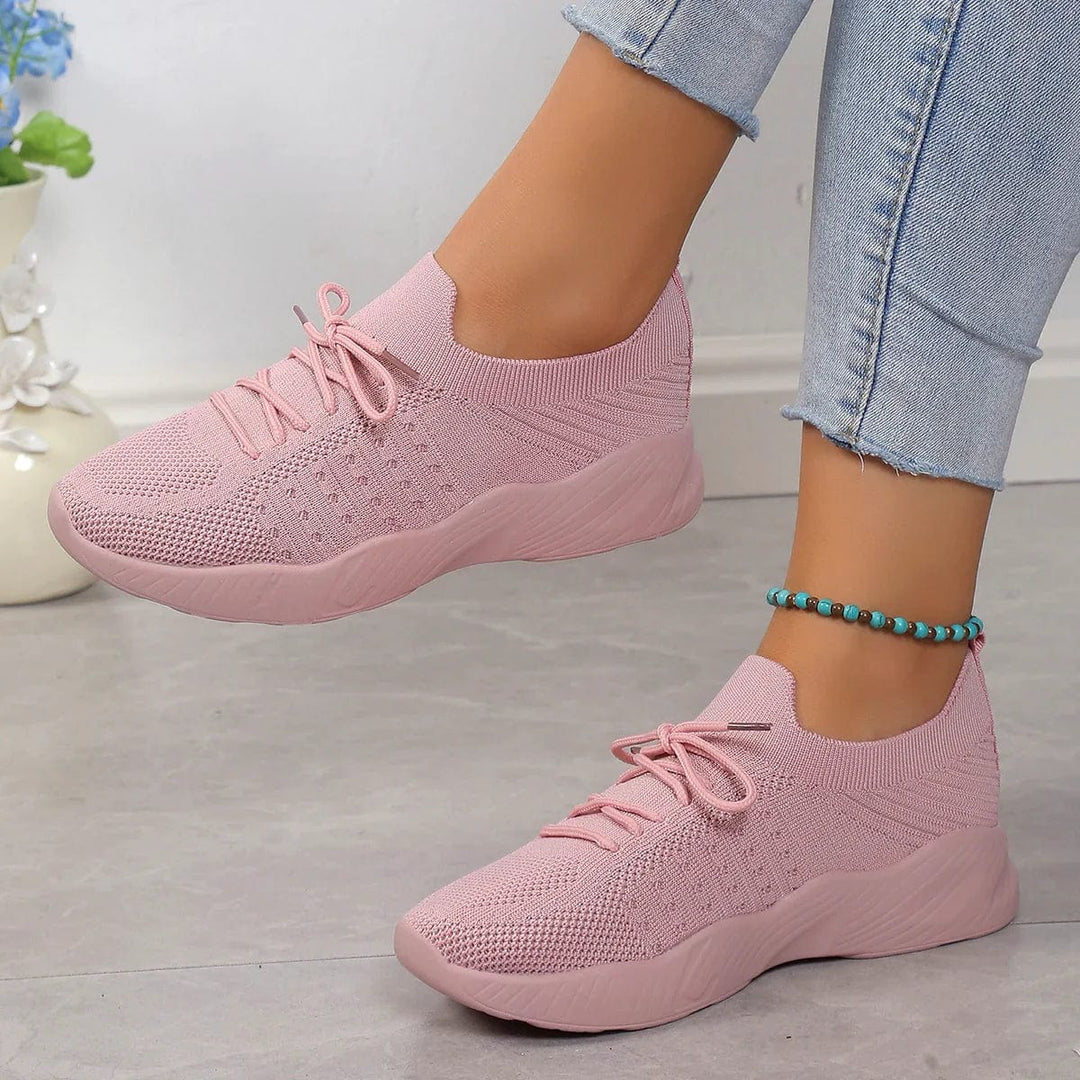 Lara | Scarpe con Suola in Gomma e Supporto Arco Plantare Rosa chiaro