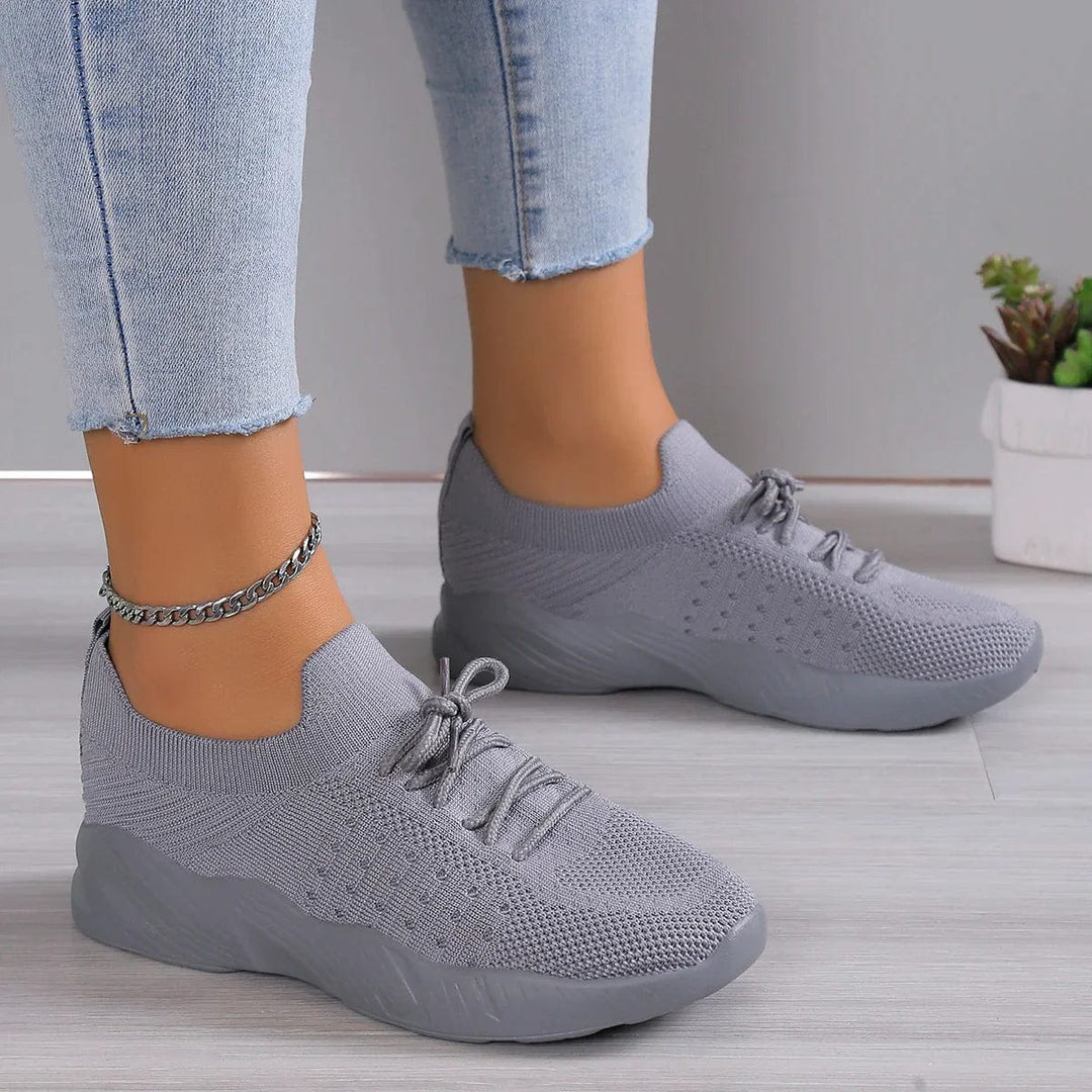 Lara | Scarpe con Suola in Gomma e Supporto Arco Plantare Grigio
