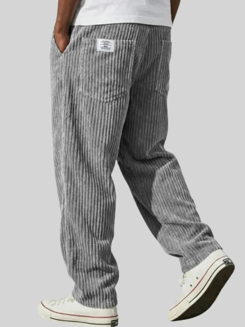 Pantaloni Uomo in Velluto a Coste Elegante Taglio Classico - Vesarelli