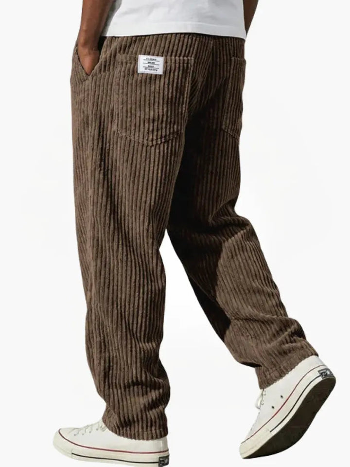 Laurent | Eleganti Pantaloni da Uomo in Velluto a Coste Casual 10