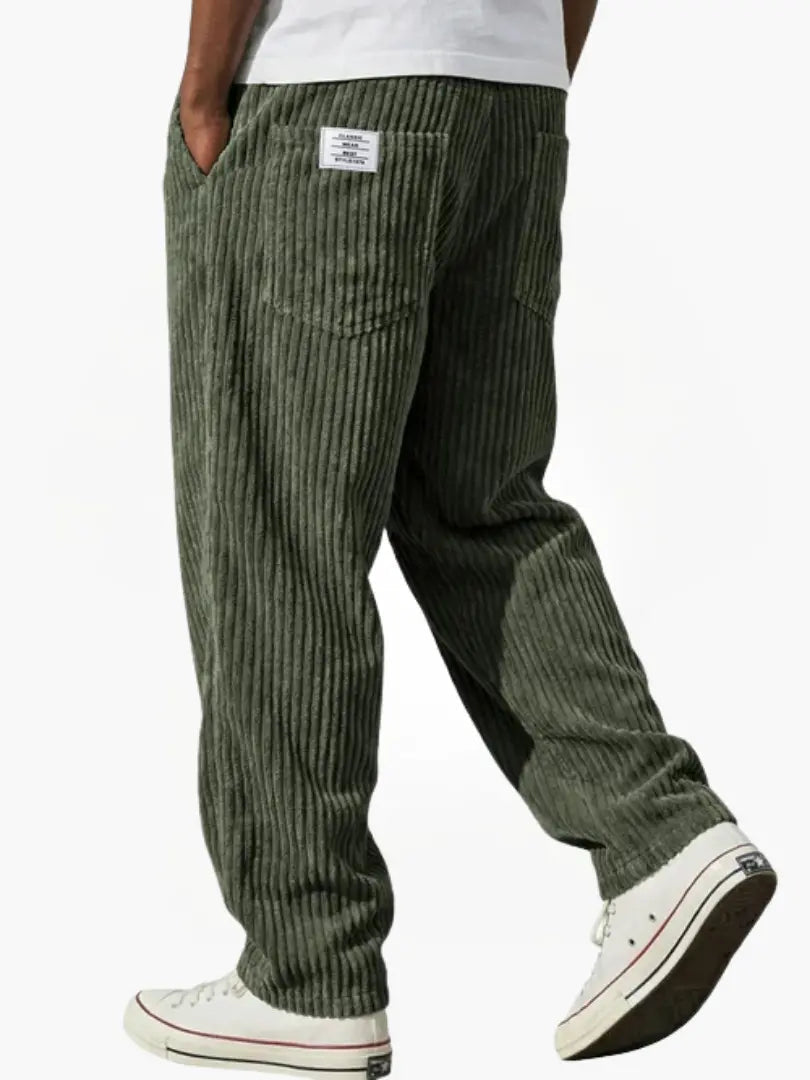 Laurent | Eleganti Pantaloni da Uomo in Velluto a Coste Casual 8