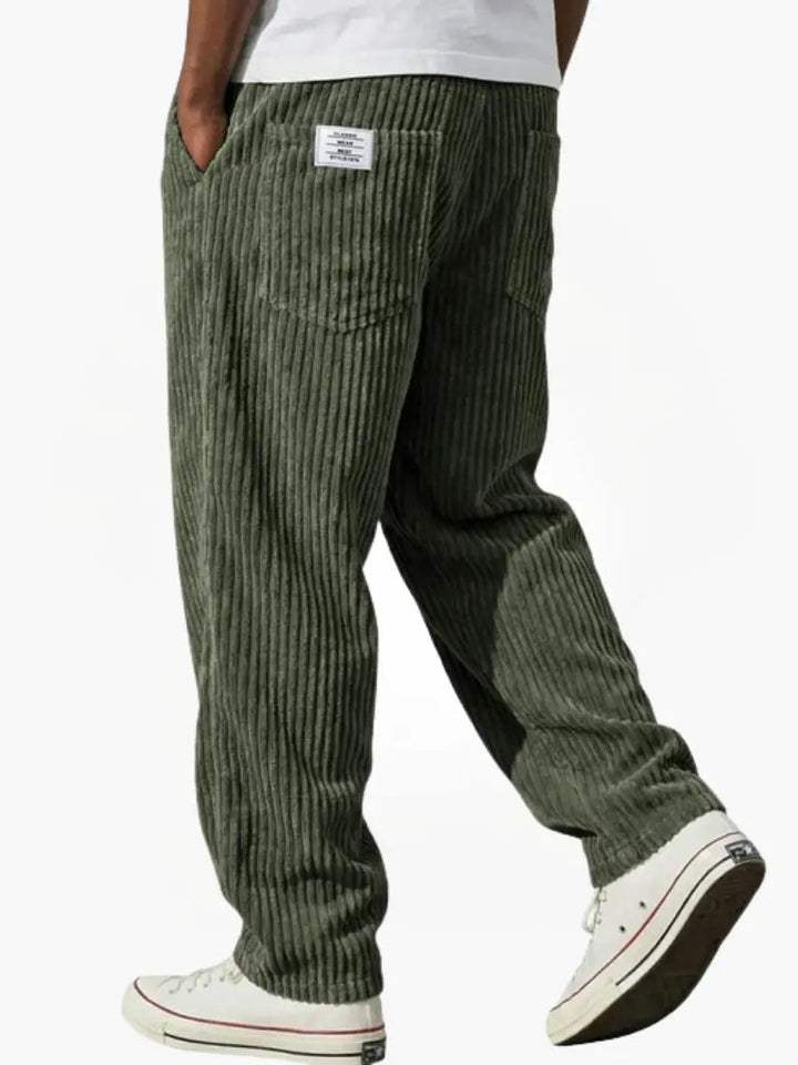 Laurent | Eleganti Pantaloni da Uomo in Velluto a Coste Casual 8