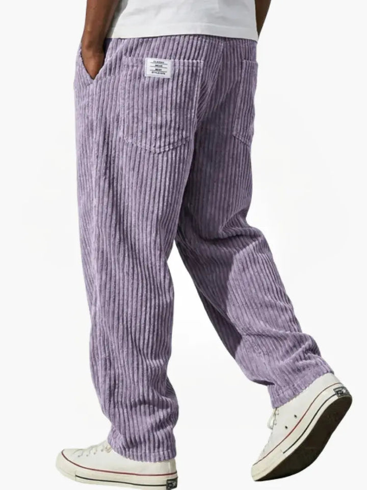 Laurent | Eleganti Pantaloni da Uomo in Velluto a Coste Casual 9