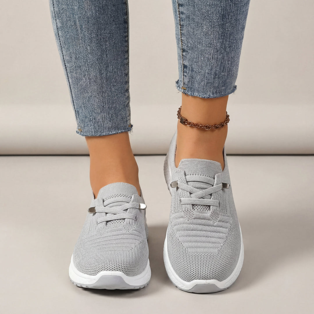 Sneakers Donna in Mesh Traspirante Allacciate Comfort - Vesarelli