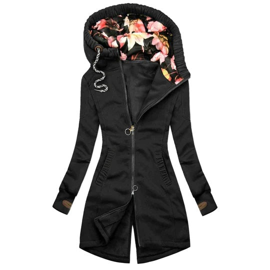 Cappotto Donna Lungo con Cappuccio Estivo Leggero Moda - Vesarelli