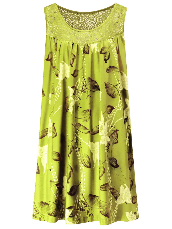 Lena | Elegante Maxi Abito Donna con Motivo Floreale per Cerimonia e Occasioni Speciali 12
