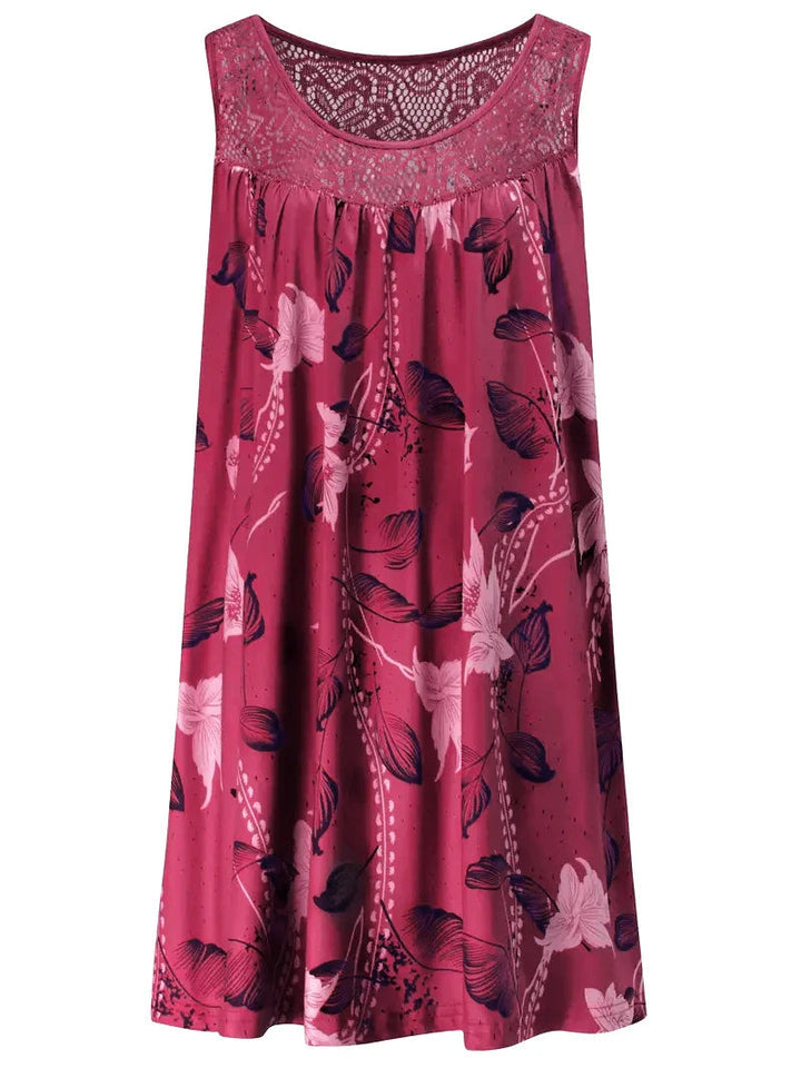 Lena | Elegante Maxi Abito Donna con Motivo Floreale per Cerimonia e Occasioni Speciali 9