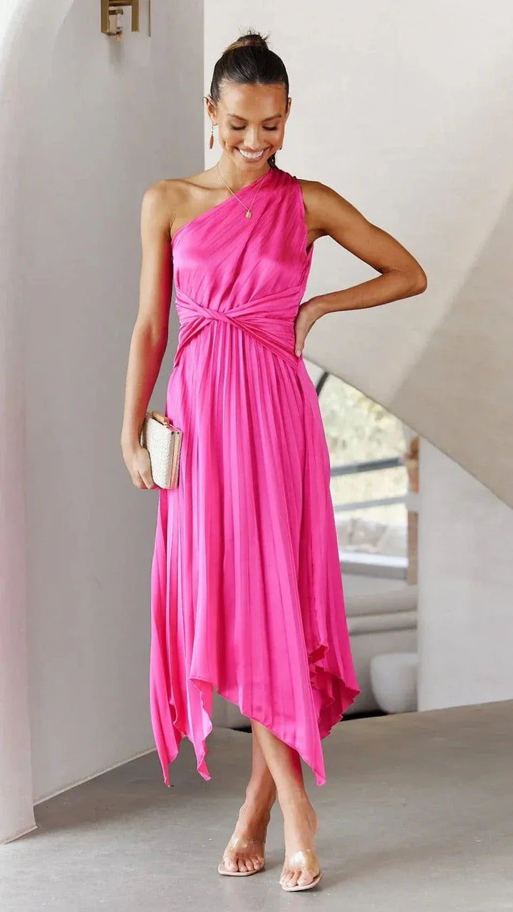 Abito Midi Donna Moderno Semplice Raffinato
