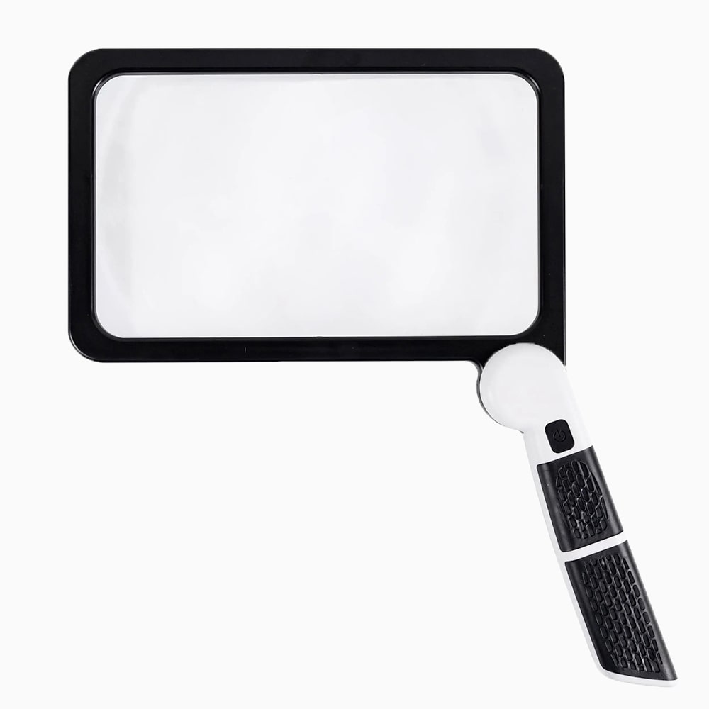Lente dIngrandimento Portatile LED 5x con Manico Ergonomico Pieghevole - Vesarelli