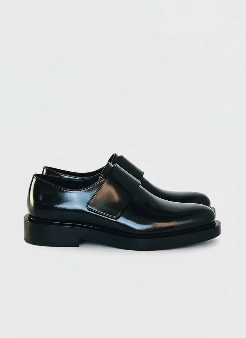 Leon | Mocassino da Uomo in Pelle Verniciata Slip-On Cinturino 2