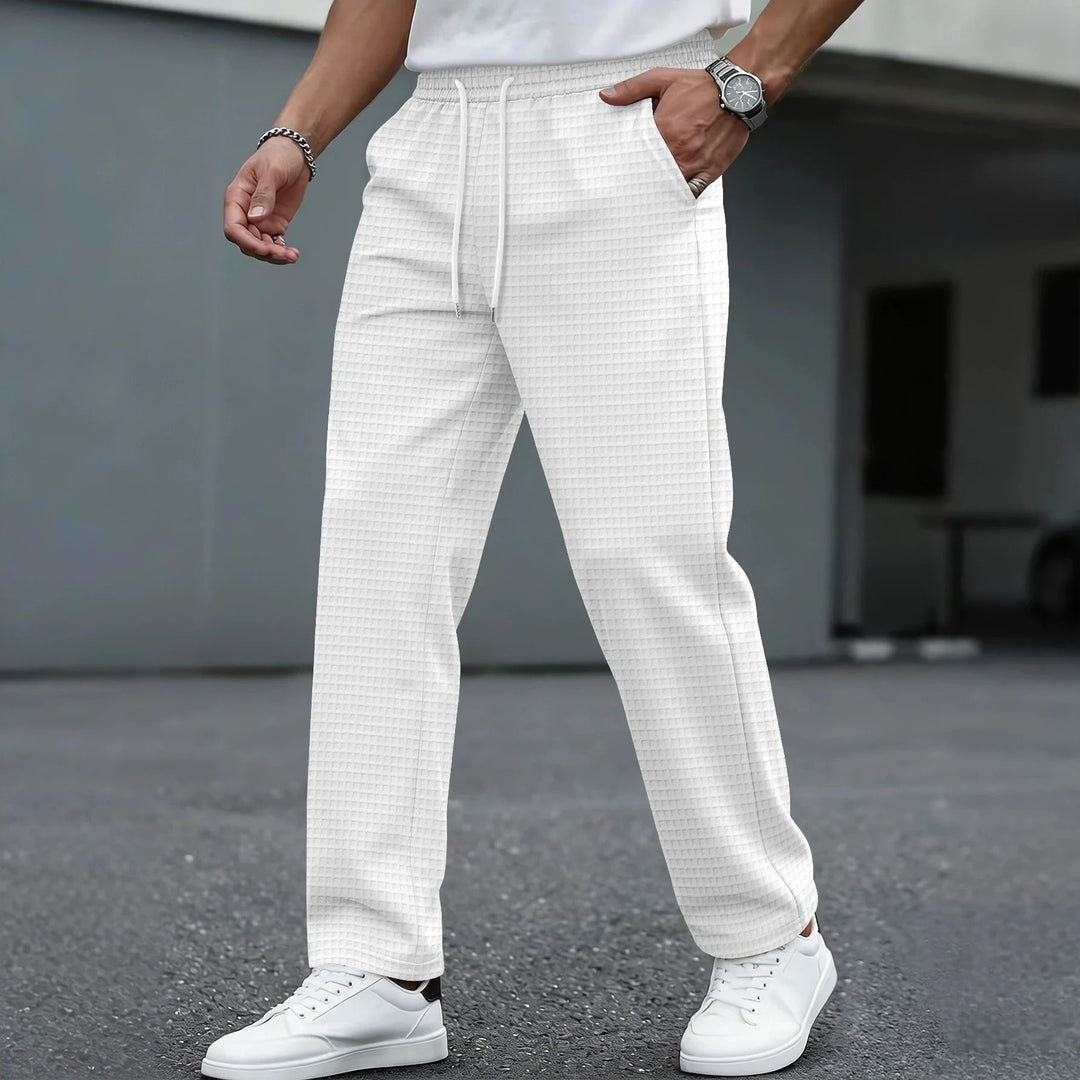 Pantaloni Uomo Casual in Tessuto Morbido Vestibilità Comoda - Vesarelli