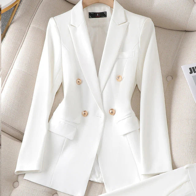 Completo Donna Blazer Elegante Tessuto Morbido Confortevole - Vesarelli