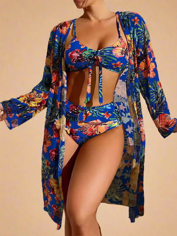 Leticia | Costume da bagno copricostume floreale 11
