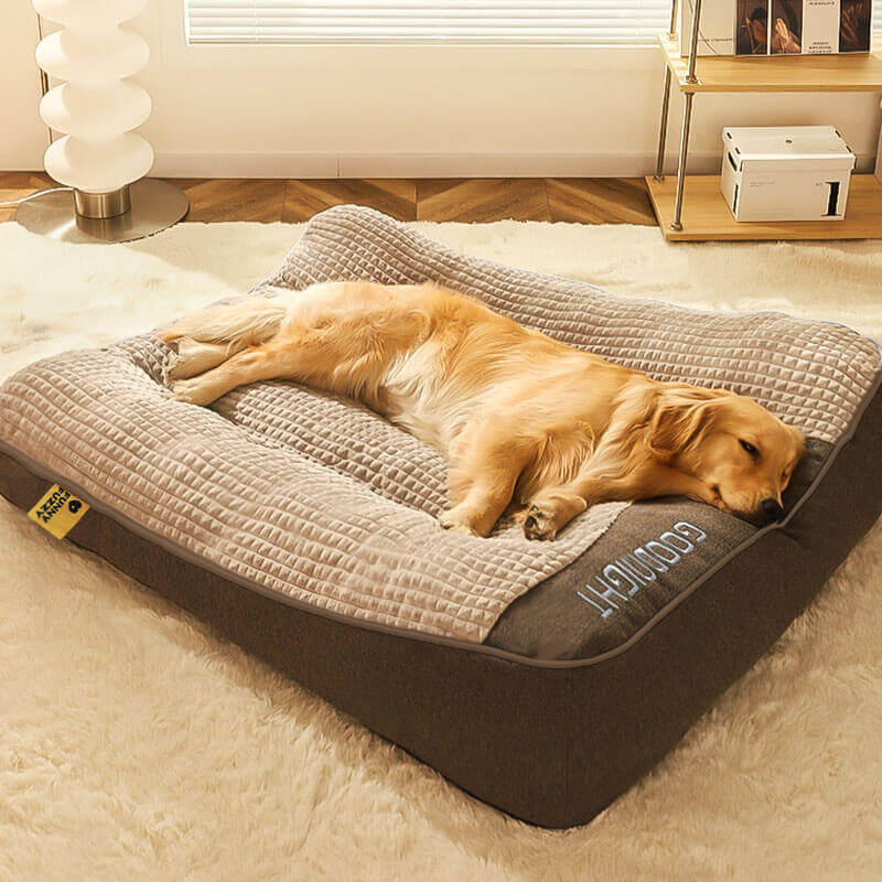 Letto Ortopedico per Cani di Grossa Taglia con Cuscino Lavabile e Supporto per Collo - Comfort e Igiene Garantiti 1