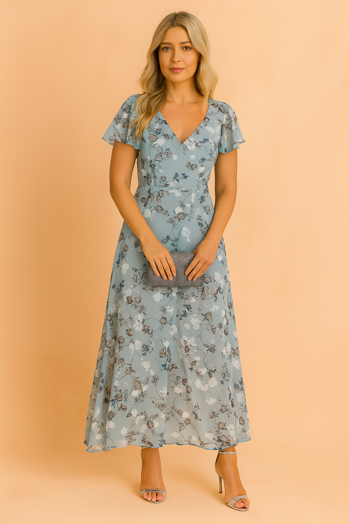 Lilia | Elegante abito midi floreale 3