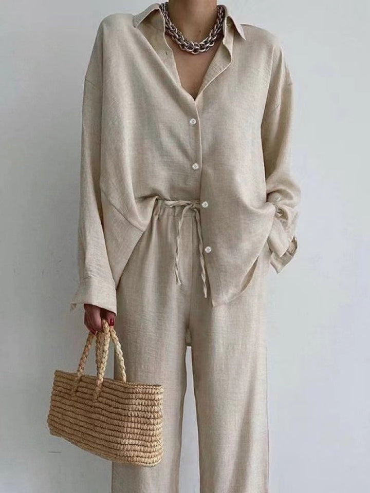 Completo Estivo Donna Camicetta e Pantaloni Eleganti - Vesarelli