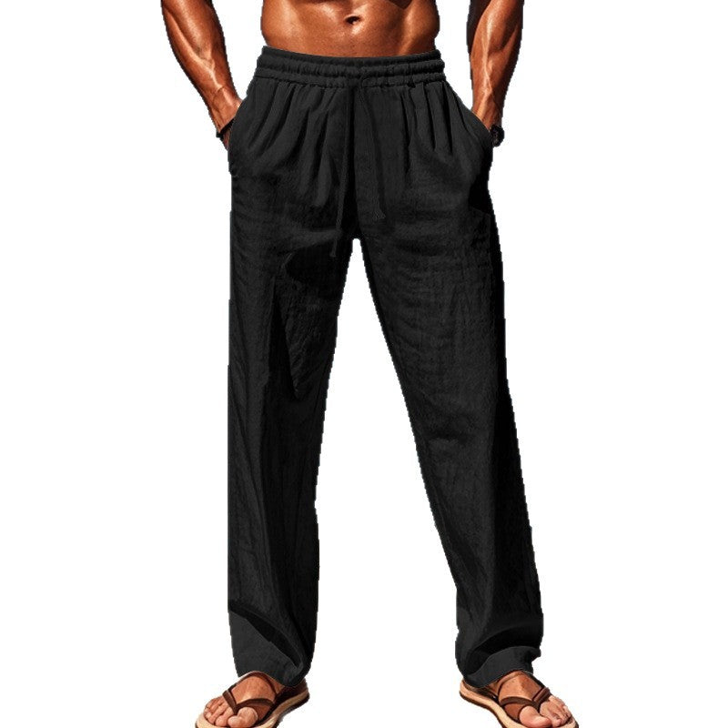 Pantaloni Estivi Uomo in Lino con Coulisse Regular - Vesarelli