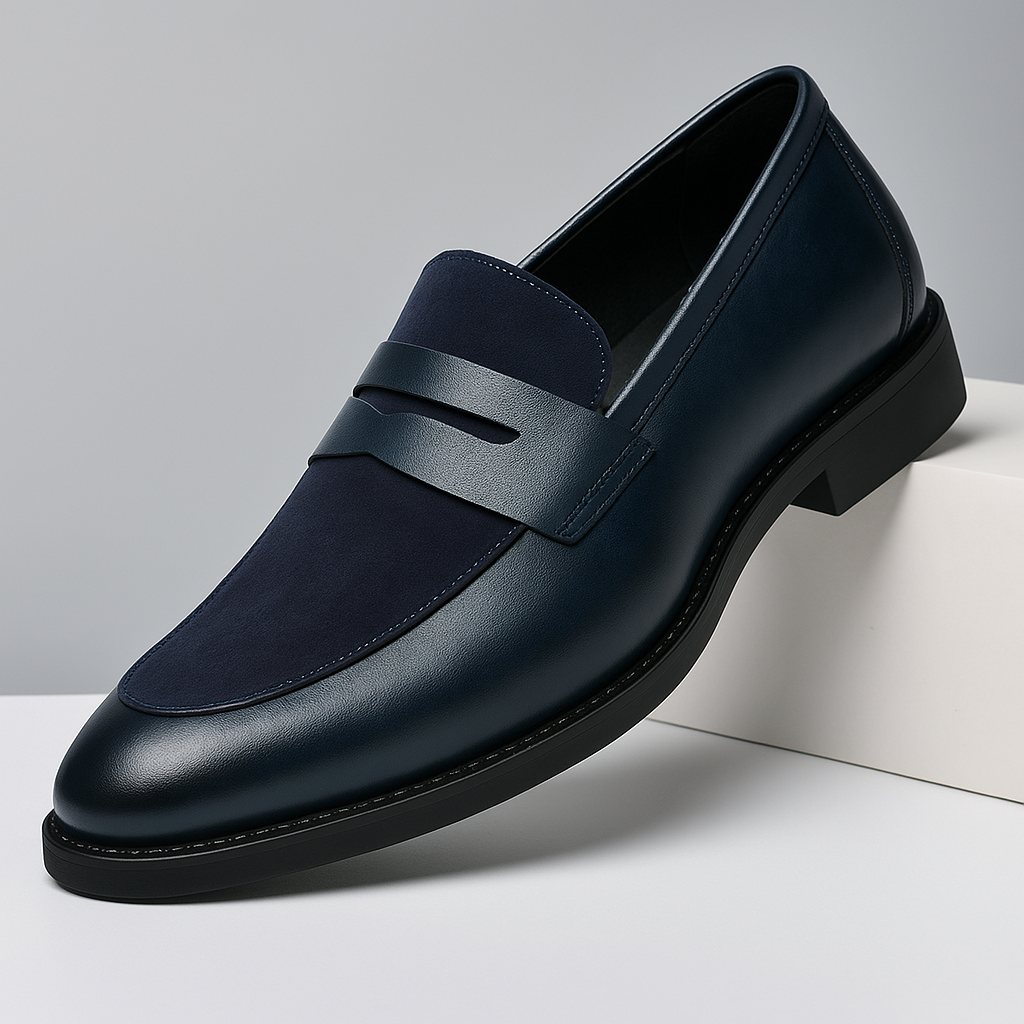 Mocassini Uomo Pelle Penny Design Classico Formale - Vesarelli
