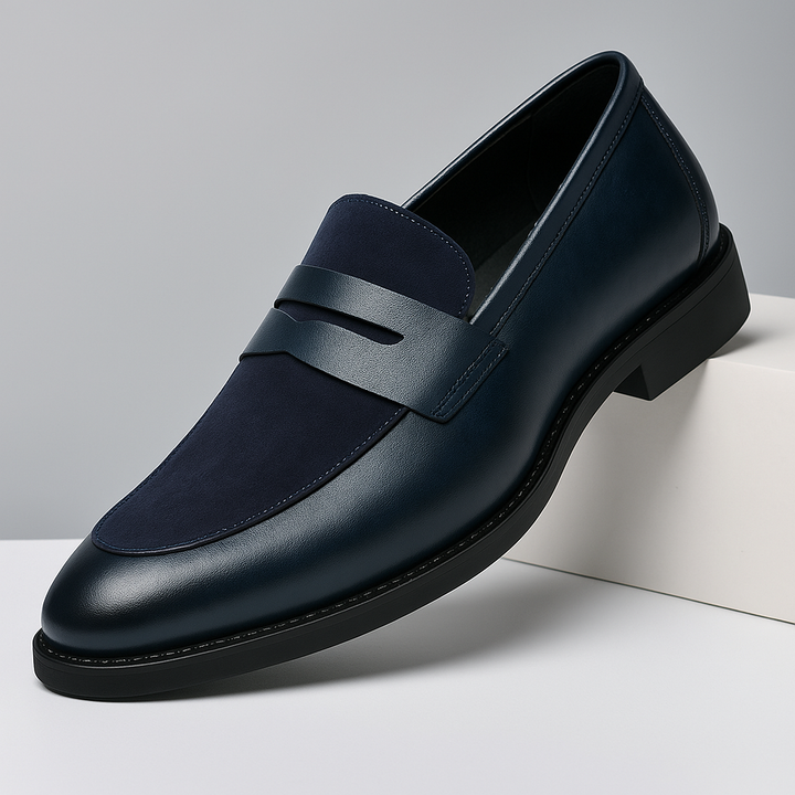 Mocassini Uomo Pelle Penny Design Classico Formale - Vesarelli