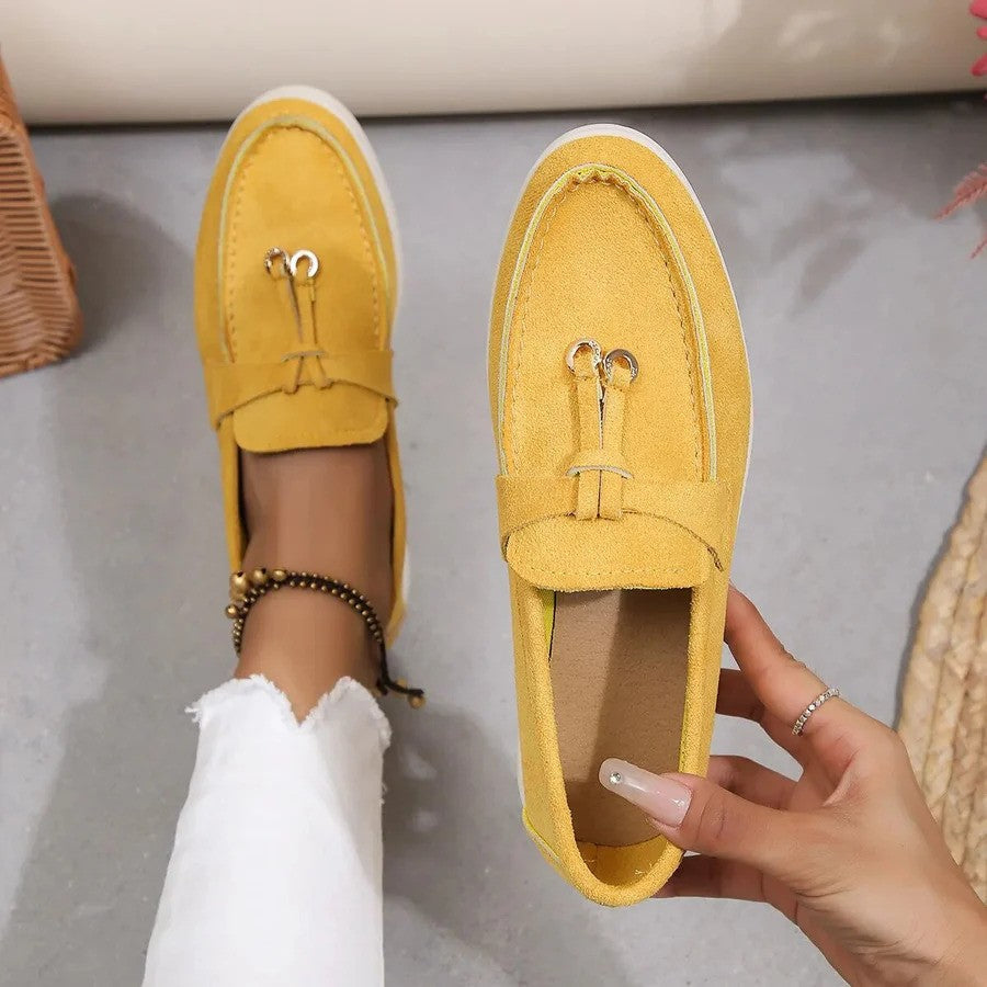 Loafers Donna Eleganti Leggeri Traspiranti in Tessuto Sintetico 6