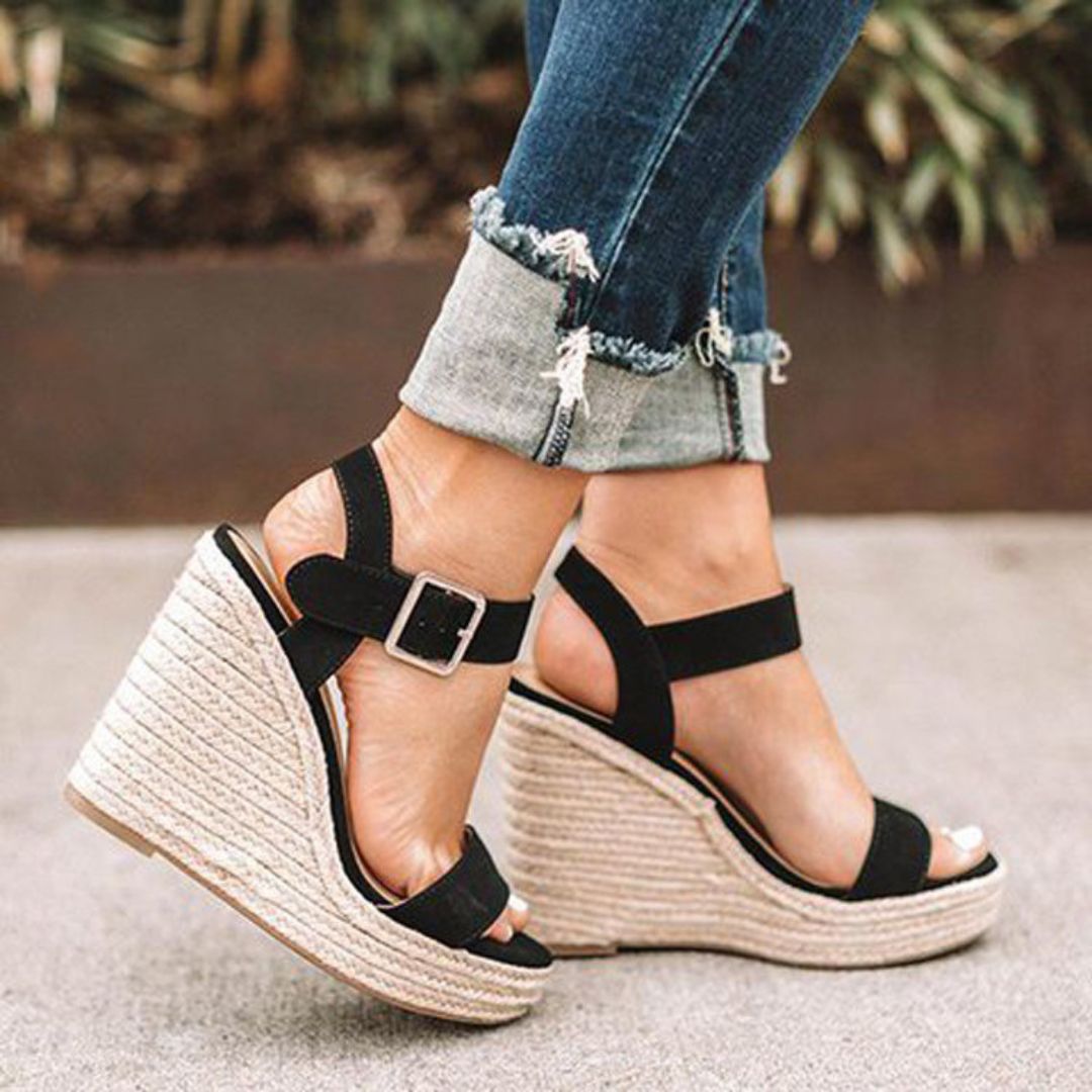 Zeppe Donna Comode Tacco Medio Elegante