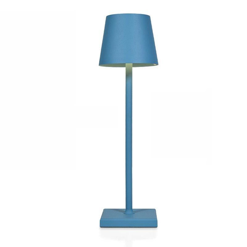 Lampada da Tavolo Ricaricabile Metallo Senza Fili Design Compatto