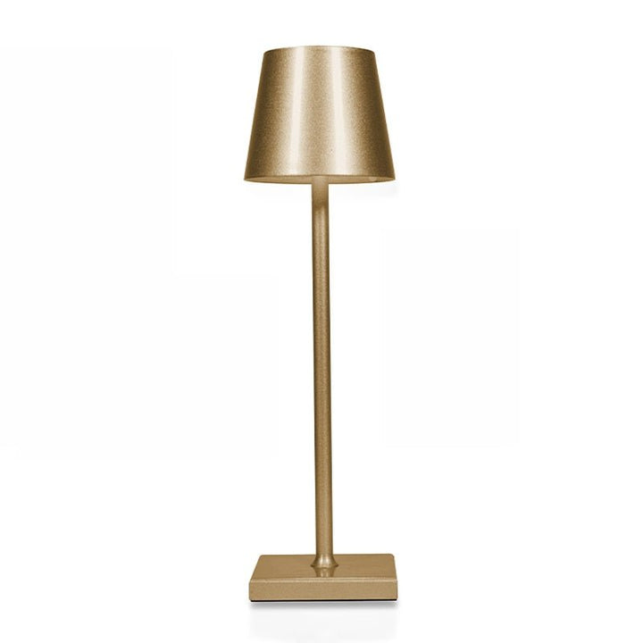 Lampada da Tavolo Ricaricabile Metallo Senza Fili Design Compatto